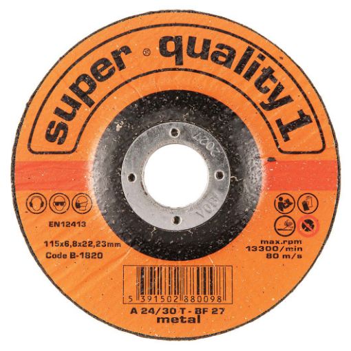 Picture of Super Quality 1 Grinding Disc 115 x 6.8 x 22mm Metal D.G.