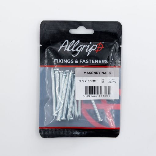 Picture of Allgrip Masonry Nails 3.0 x 60mm (Pack of 12)