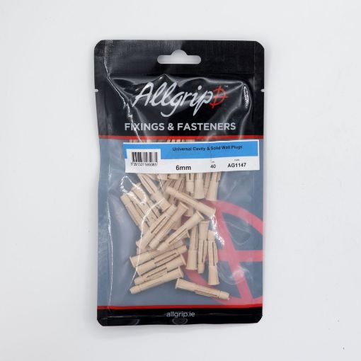 Picture of Allgrip Frame Fixings Nylon 10 x 140mm (Pack of 6)