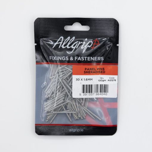 Picture of Allgrip Sheradised Panel Pins 30 x 1.6mm (100g)