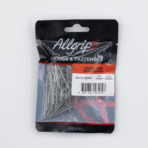 Picture of Allgrip Sheradised Panel Pins 40 x 1.6mm (100g)
